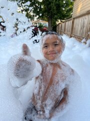 Nighttime LED FOAM PARTY