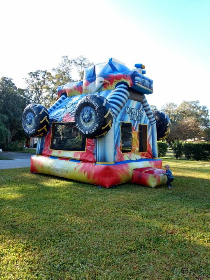 dump truck bounce house