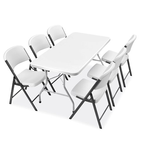 6ft Table + 6 Chairs Pack