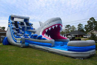 Great White Splash-n-Slide 18' Dual Lane 2 Piece Slide