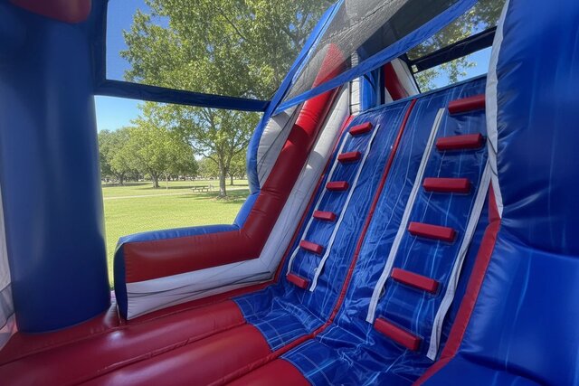 Blue Rush Interior Ladder Obstacle Course to Rent in DE