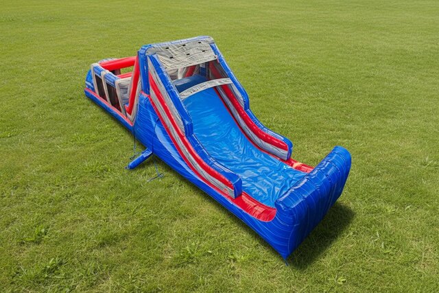 Blue Rush Obstacle Slide Rental in DE