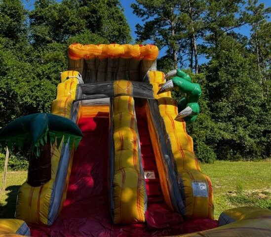 16 Foot Dinosaur Water Slide, ABR Party Rentals, LLC