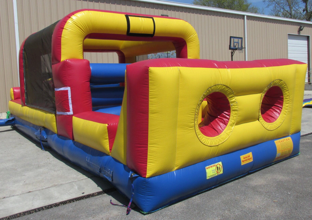 60 Ft Obstacle Course w/ tall slide from Biloxi Bounce House