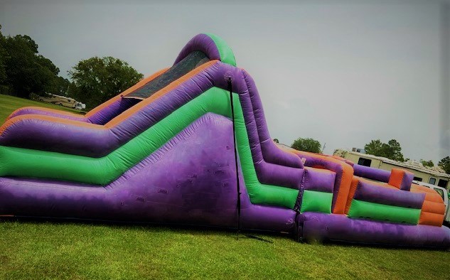 60 Ft Obstacle Course w/ tall slide from Biloxi Bounce House