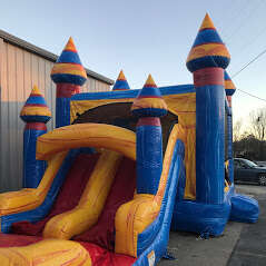 Melting Arctic bounce house water slide combo from biloxi bounce house