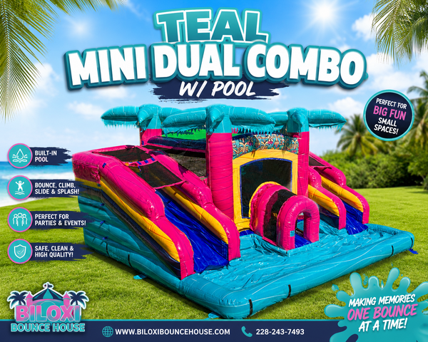 Teal Mini Dual Combo w/Pool