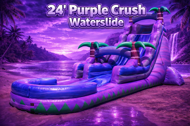 24 FOOT PURPLE CRUSH SINGLE LANE w/Deep Pool
