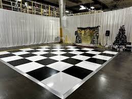 9x9 White and BlackDance Floor