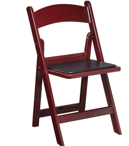 Mahogany Folding Resin Chairs