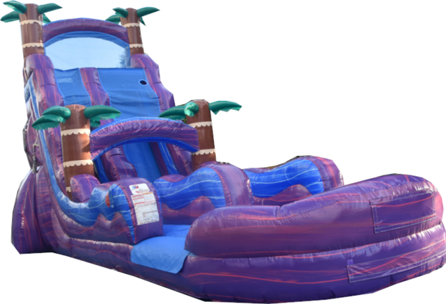 24 FOOT PURPLE HURRICANE SINGLE LANE w/Inflated Pool