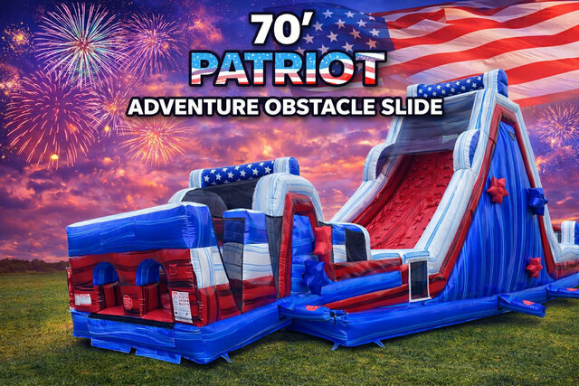  70ft Patriot Adventure Obstacle Slide