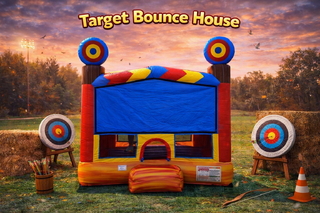 <b><font color=red><b>Target Bounce House</font><br><small>Best for ages 3+<br><font color = blue>Size 13' L x 13' W x 16' H</font></b>