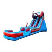 21' OCEAN BATTLE WATERSLIDEBest for ages 5+Size 37'L x 15'W x 21'H