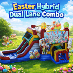 <b><font color='blue'>Easter Hybrid Dual Lane Combo Wet/Dry</font><br><font color='green'><small>Best for ages 3+</small></font></b>