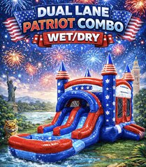 <b><font color='blue'>Dual Lane Patriot Combo</font><br><font color='green'><small>Best for ages 3+</small></font></b>