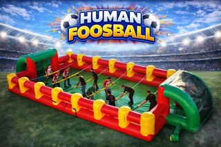 <b><font color='blue'>Human Foosball</font><br><font color='green'><small>Best for ages 4+</small></font></b>