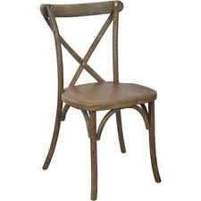 Fruitwood X Back Chair