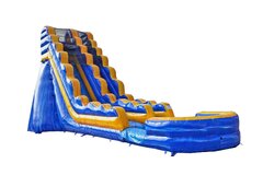 <b><font color=red><b>19 FT MELTING ARCTIC WATER SLIDE</font><br><small>Best for ages 4+<br><font color = blue>Size 36'L X 15'W X 19'H</font></b>