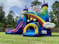UNICORN WATERSLIDE COMBOBest for ages 3+Size 31'L X 13'W X 15'H