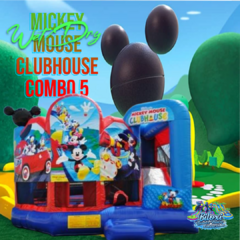 <b><font color='blue'>Mickey Mouse Clubhouse Combo 5 Bounce House</font><br><font color='green'><small>Best for ages 3+</small></font></b>