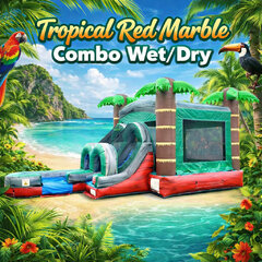 Tropical Red Marble Combo Wet/Dry