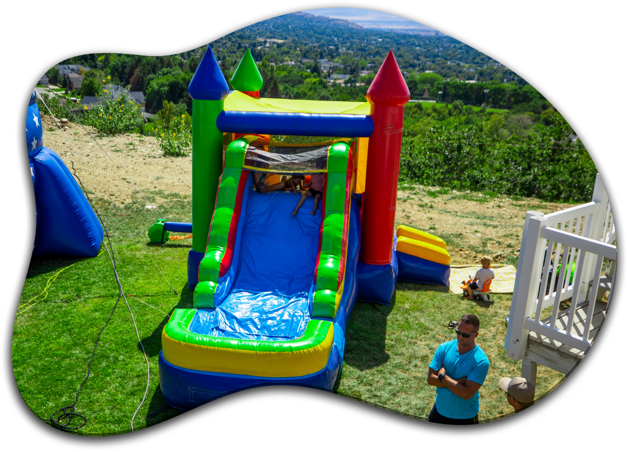 Inflatable slides