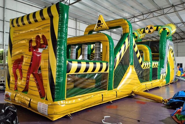 Toxic Meltdown 65' Obstacle Course wet/dry