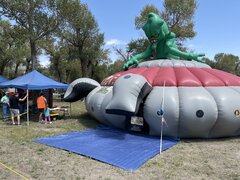 Giant UFO Laser tag arena 