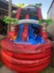 20ft Red Water Slide