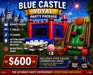 The blue castle party package