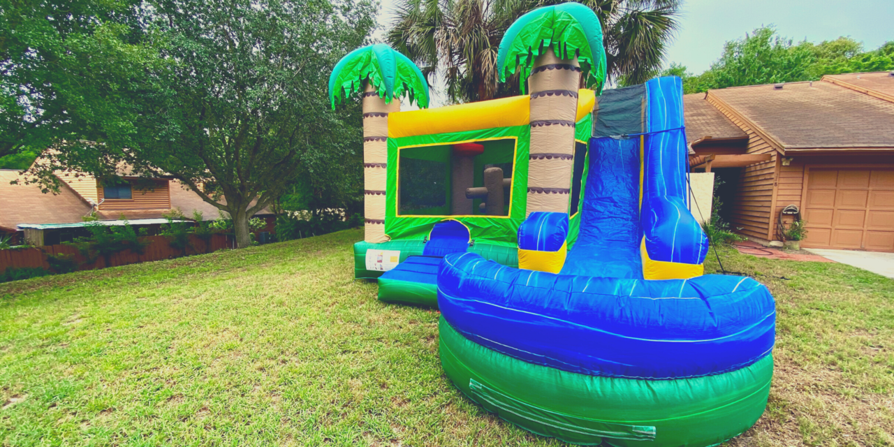 6 in 1 Tropical Combo Waterslide