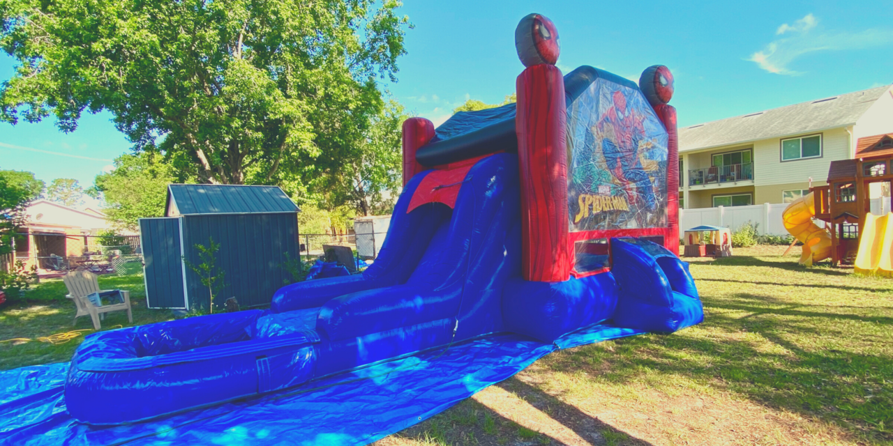 5 in 1 Spiderman Combo Waterslide