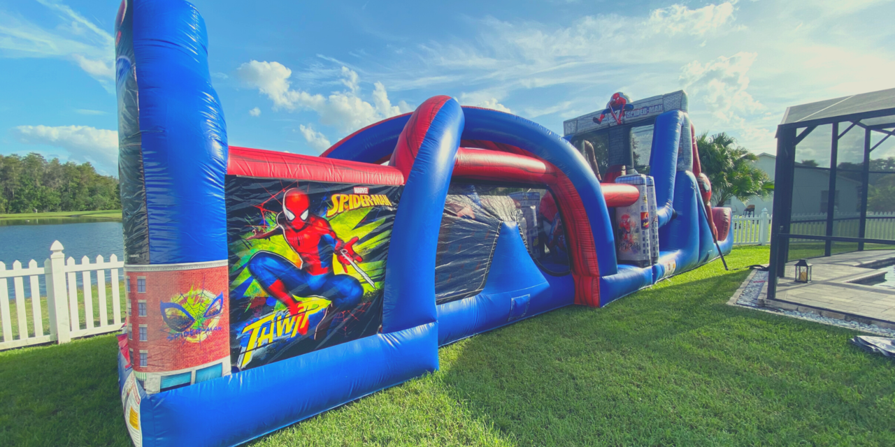 50 feet Spiderman Obstacle Course