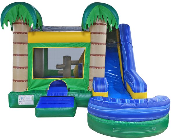 6 in 1 Tropical Combo Water Slide