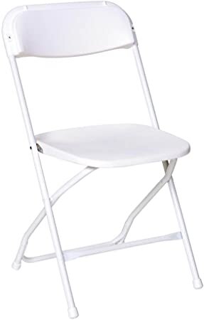 White Plastic Folding Chair (New)