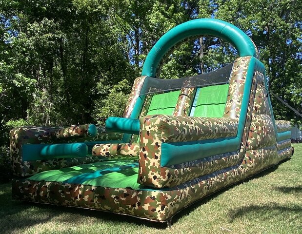 15ft Camo Slide Obstacle - DRY