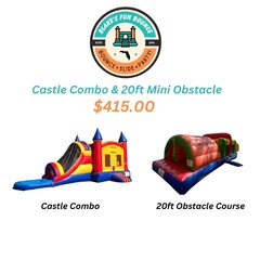 Castle Combo & 20ft Mini Obstacle Package Deal