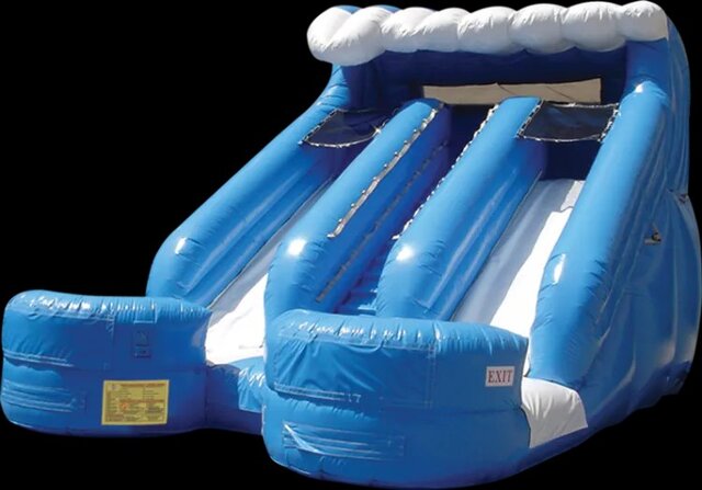 15ft Double Splash Water Slide