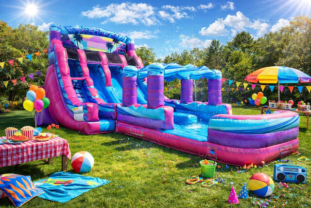 three-lane-waterslide_rentals_new_hampshire_maine