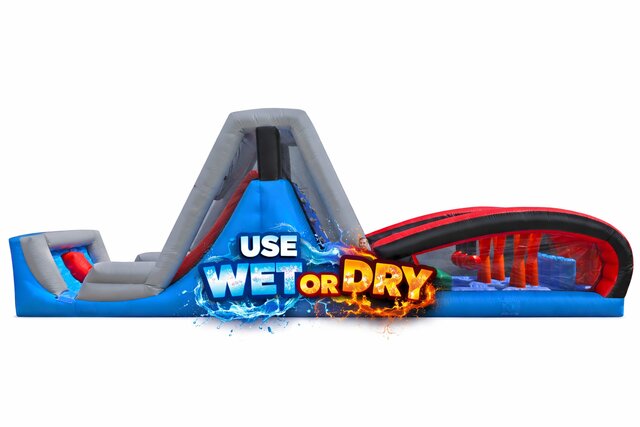 Water slide obstacle course rental maine and New Hampshire