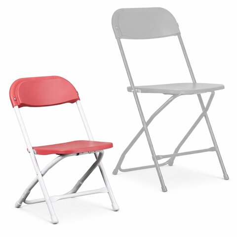 Charcoal gray folding chairs arranged under tent for graduation party in Maine
