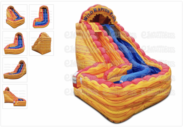 Rent Inflatable water slide in maine and new hampshire