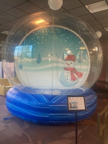 Inflatable Human Snow Globe