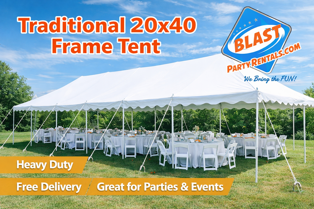 20x40 Frame Tent Rentals NH-ME