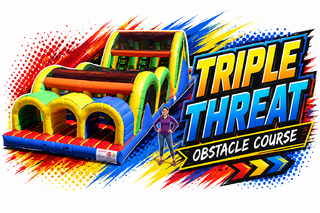 Triple Threat Obstacle Course Rental