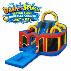Dash-n-Splash Water Slide Obstacle Course-Wet or Dry