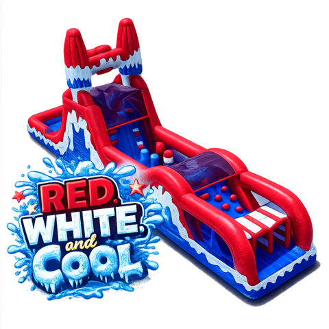 Red, White, and Cool Obstacle Course-wet-dry
