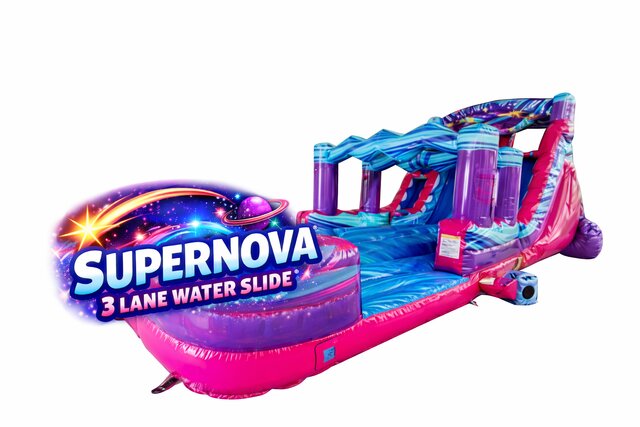 Supernova Three Lane Water Slide
