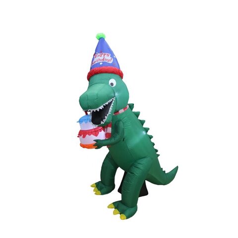 Birthday inflatable dinosaur